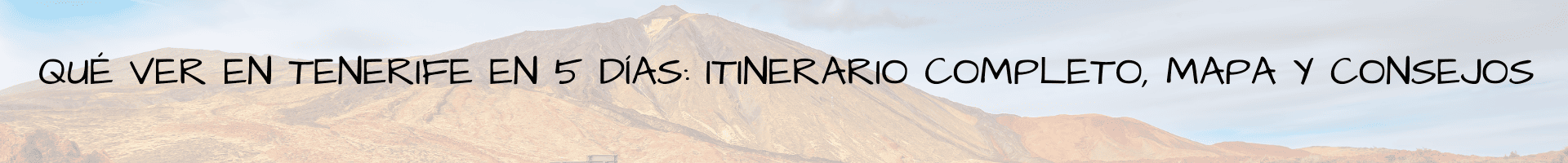 Qué ver en Tenerife