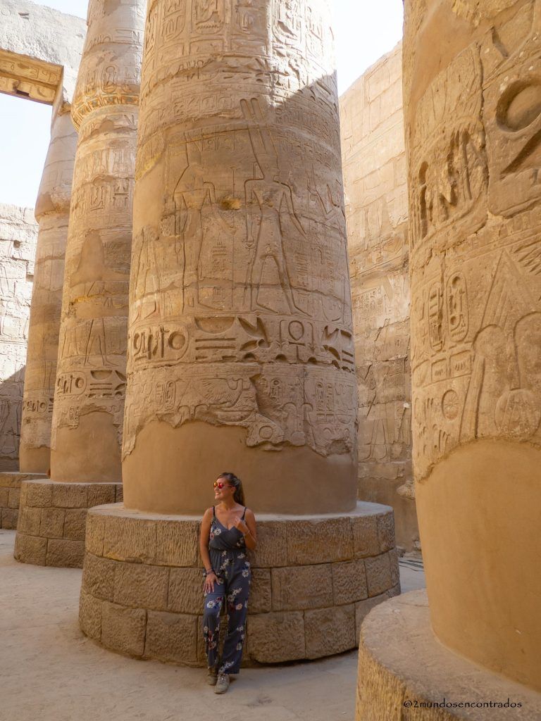 Columnas de un templo del Antiguo Egipto
