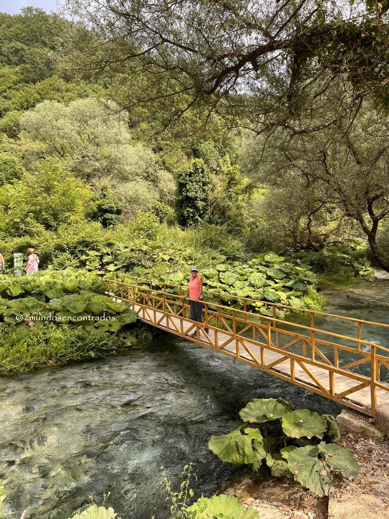The Blue Eye, Ruta por Albania