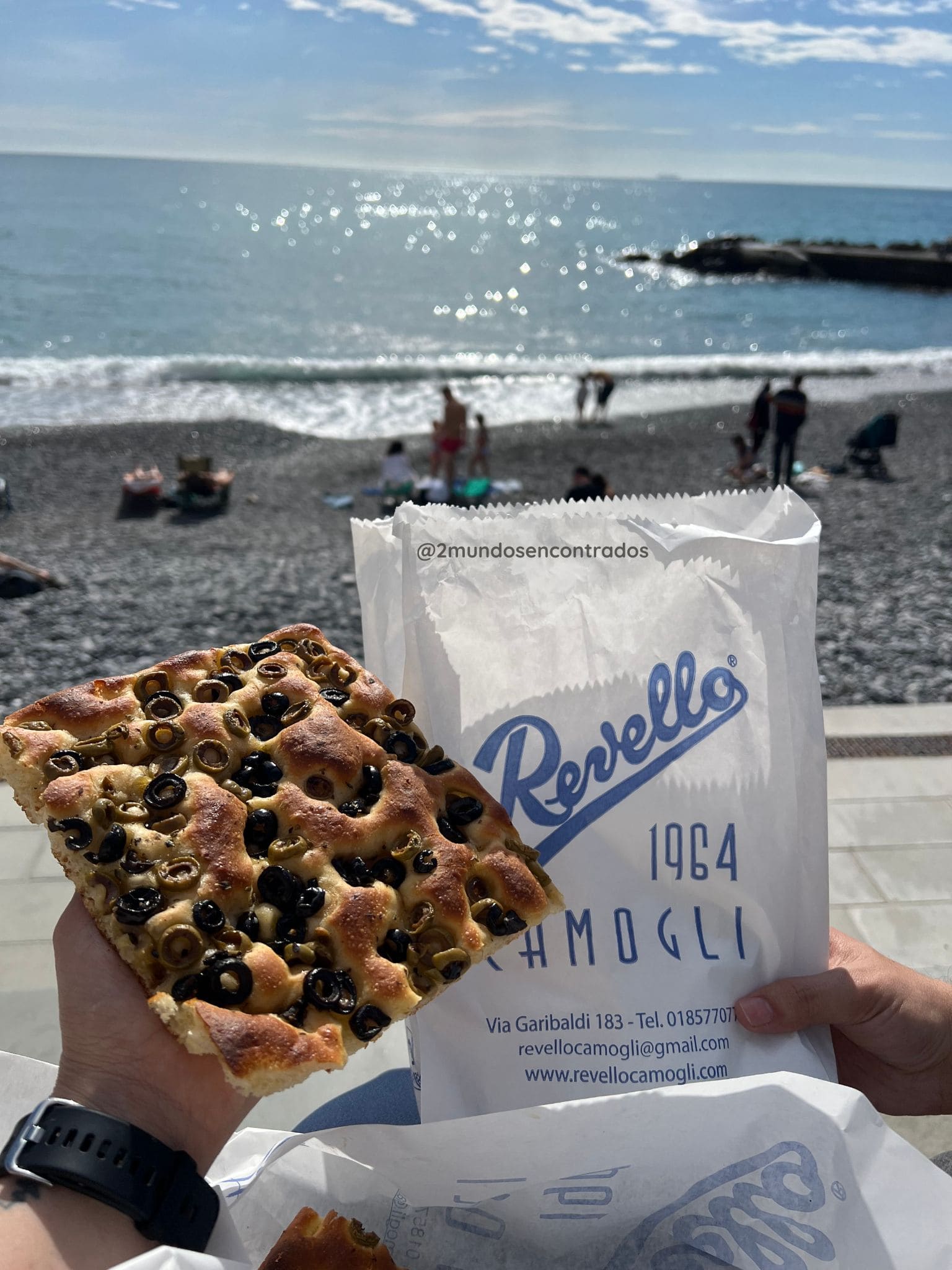 Focaccia en Camogli