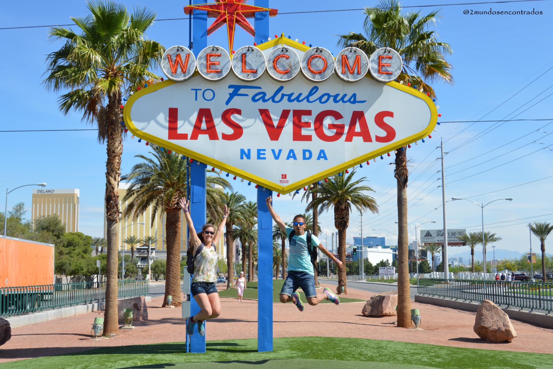 Ruta Costa Oeste, Cartel de bienvenido a Las Vegas