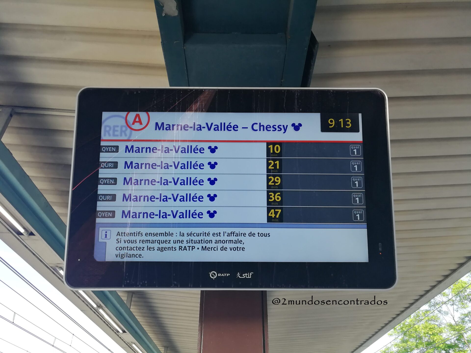 Llegar en tren por libre a Disneyland Paris