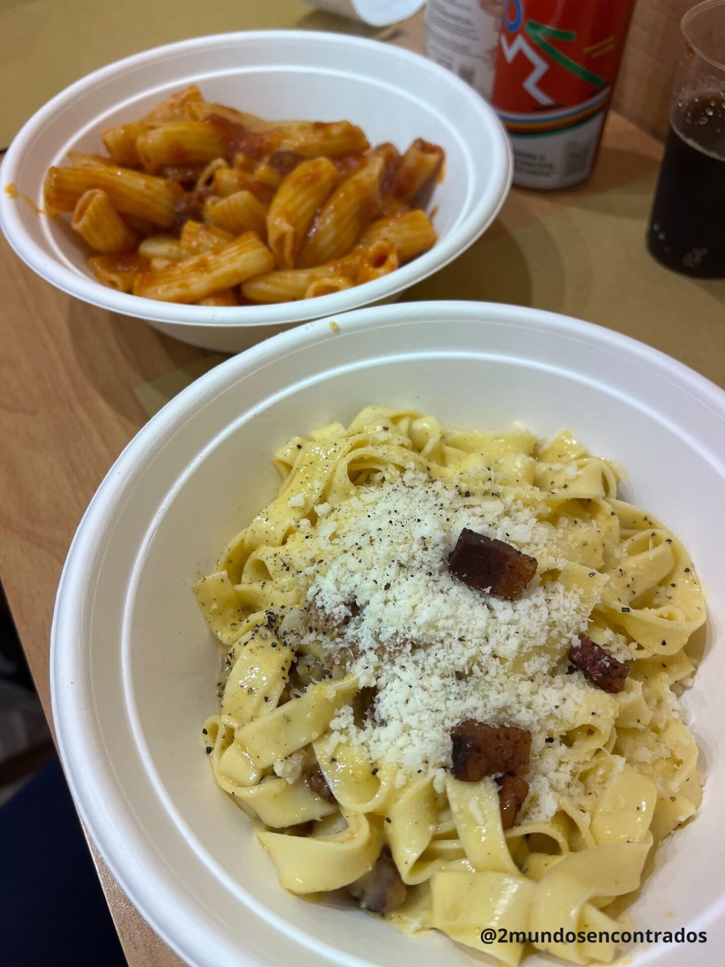 Plato de pasta fresca servido en I Sapori della Pasta, Milán.