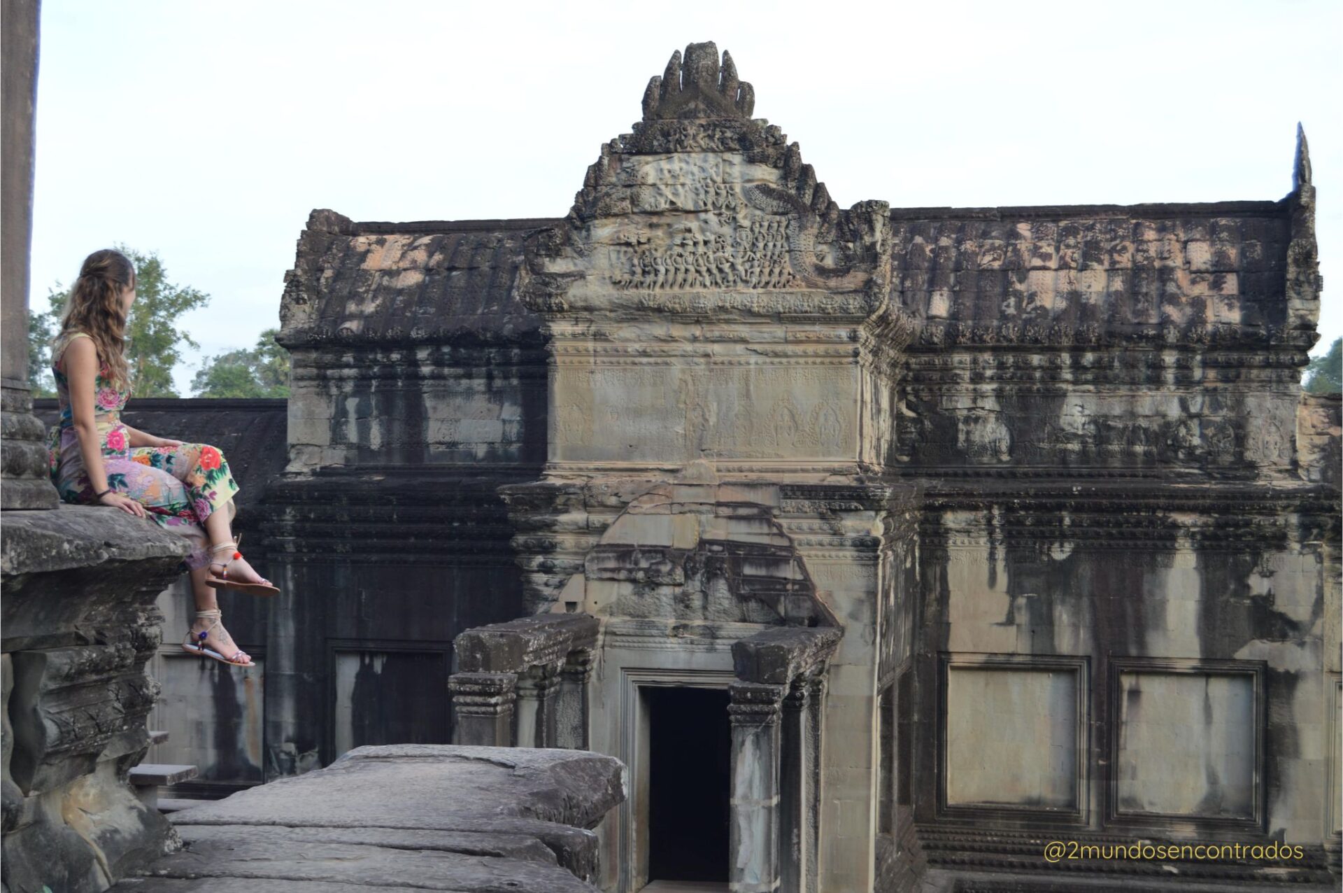 Detalle de un templo de Angkor, uno de los complejos arqueológicos más impresionantes de Camboya