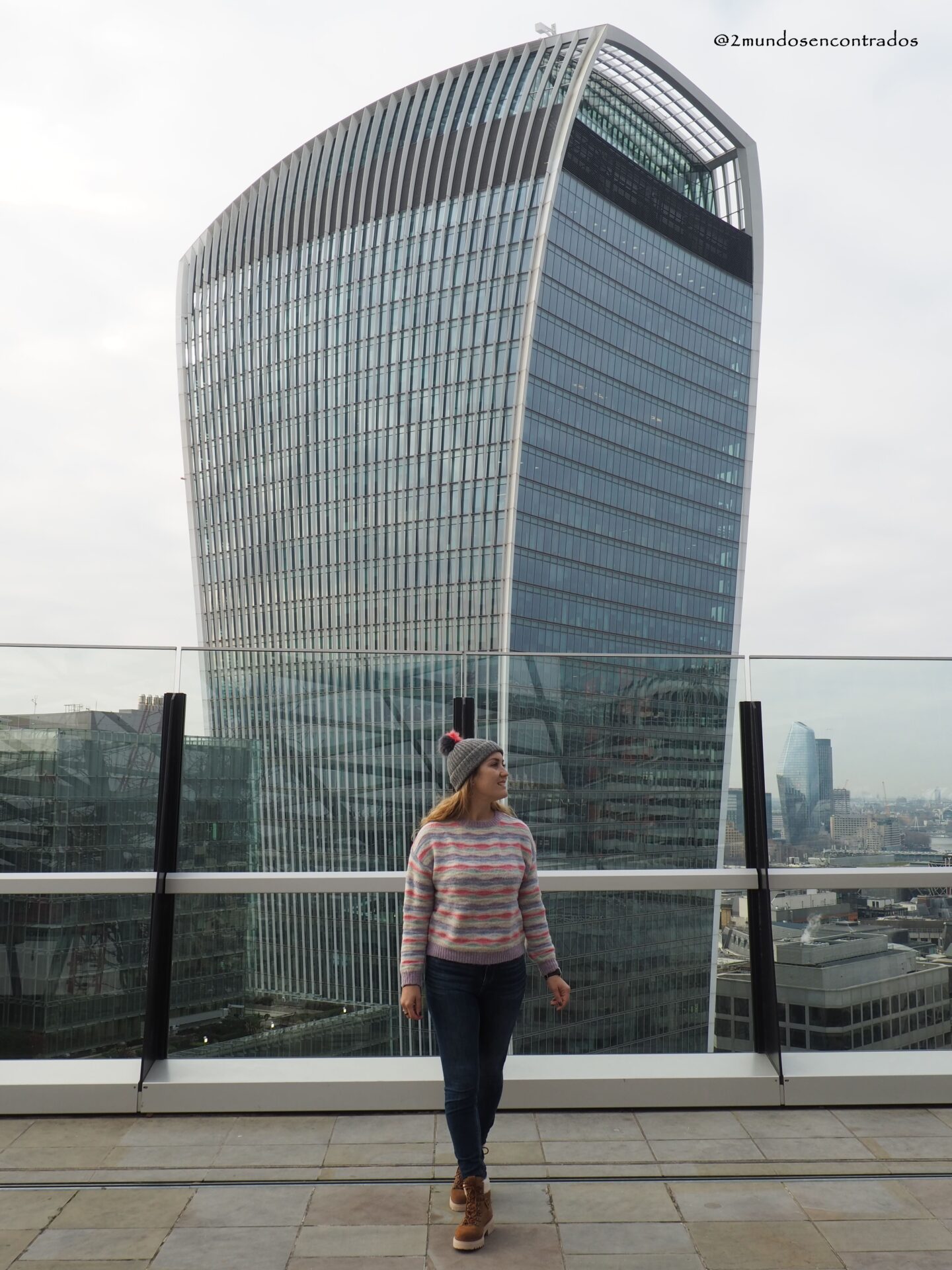 Skyline de Londres visto desde el rooftop The Garden at 120.