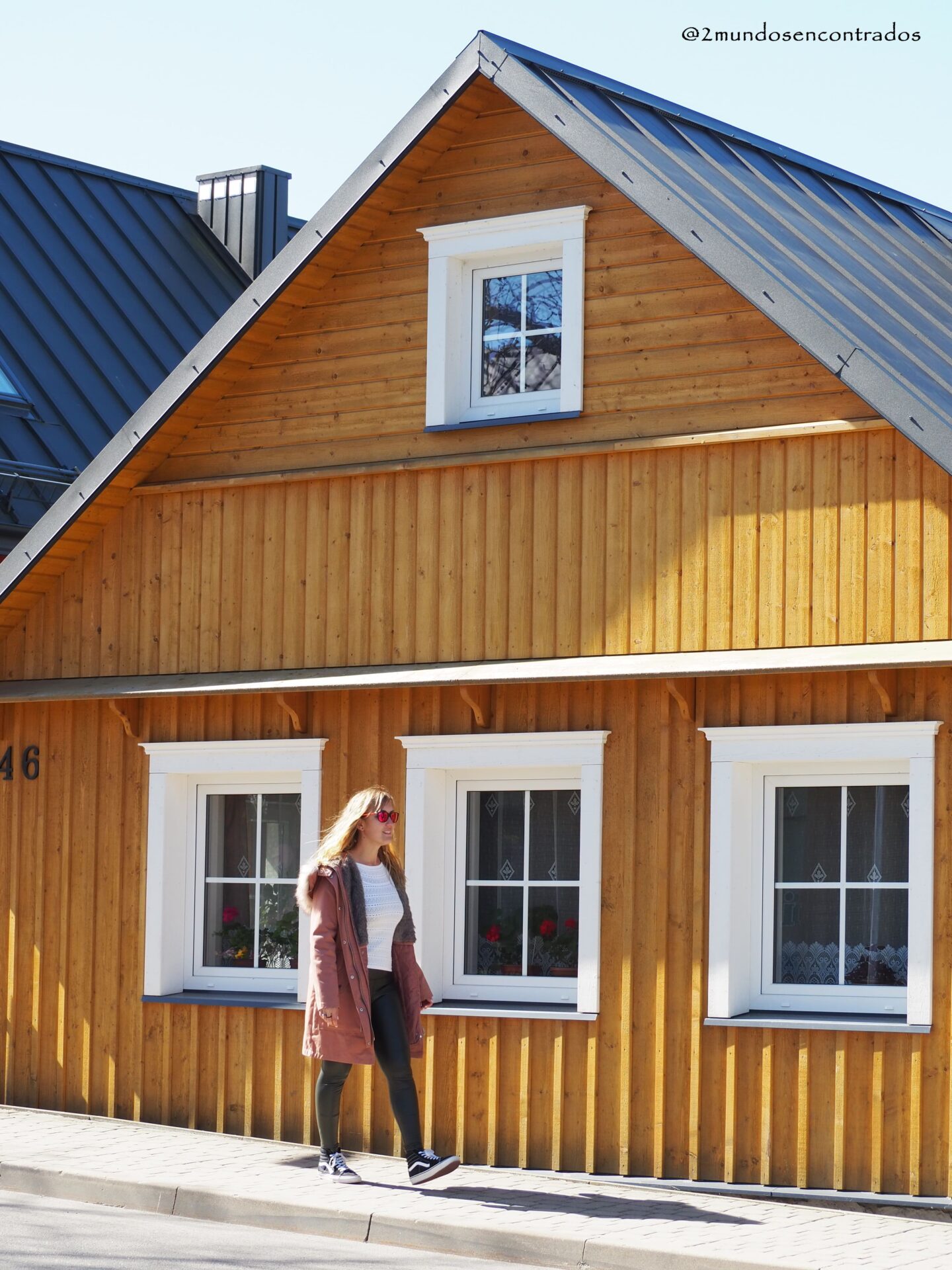 Casas tradicionales de madera en Trakai