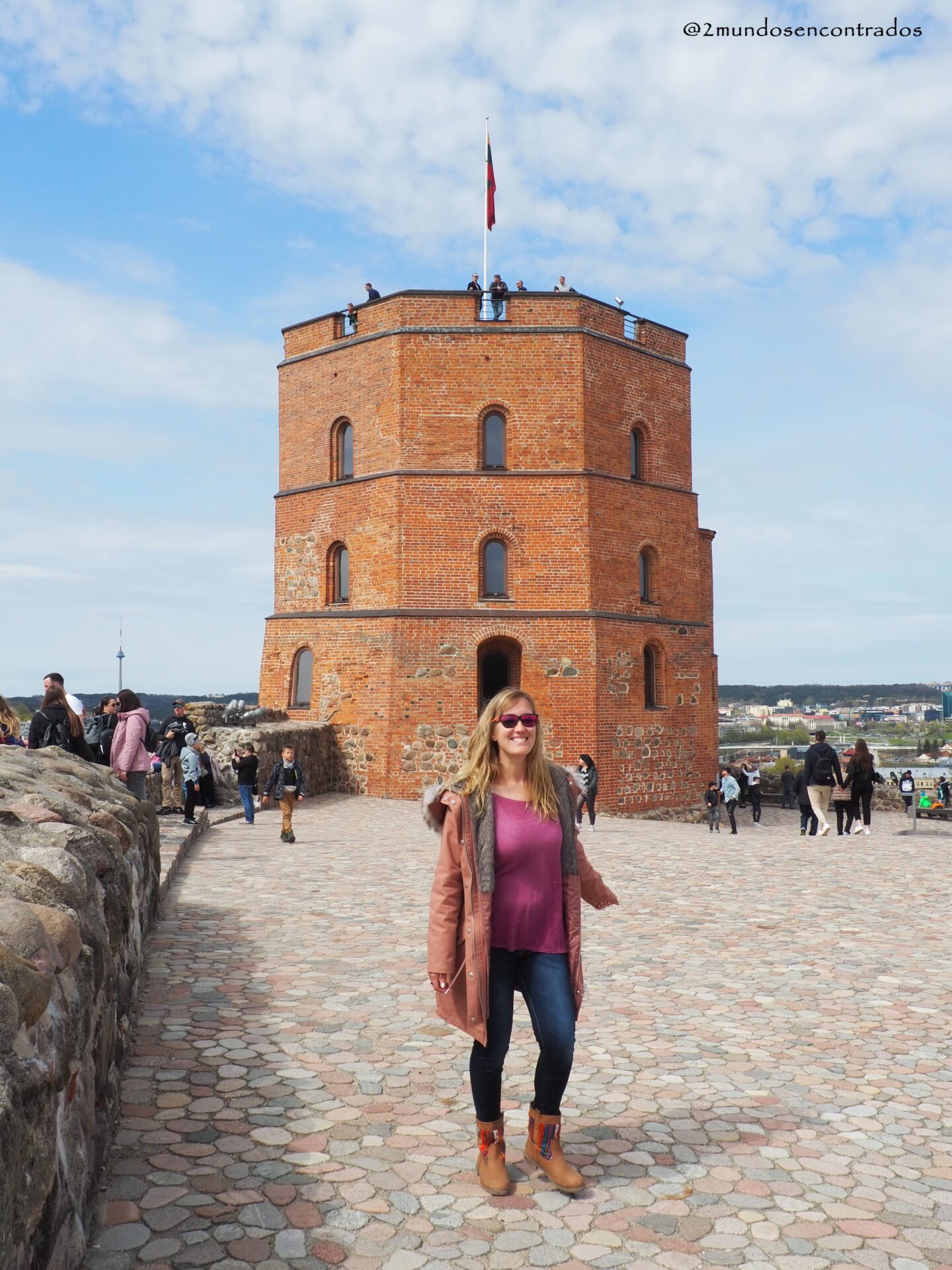 Torre de Gediminas en Vilna, símbolo histórico de la ciudad