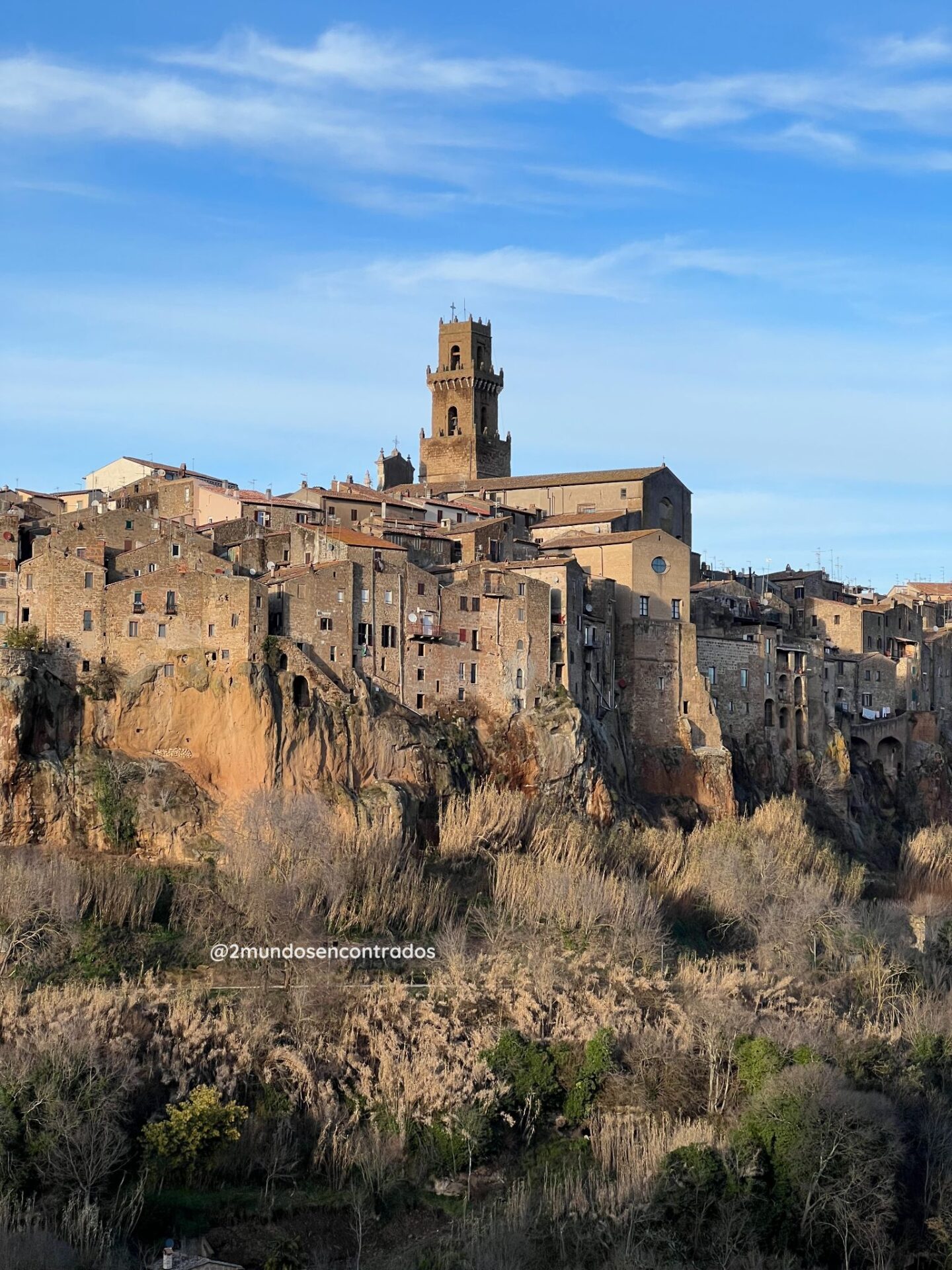 Mirador sobre un pueblo de la Toscana durante nuestro itinerario por la Toscana en 9 días