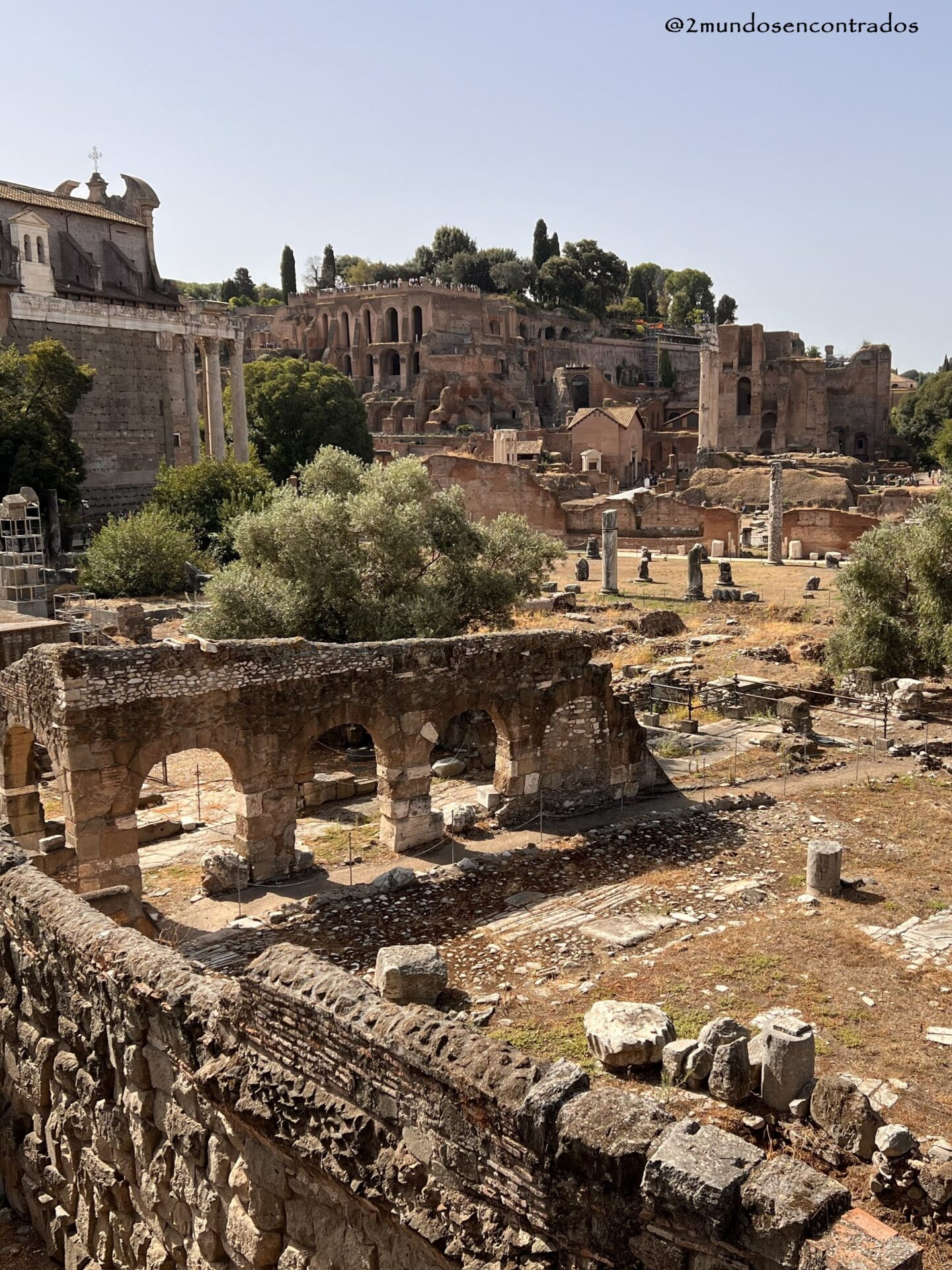 Ruinas del Foro Romano en pleno centro histórico de Roma
