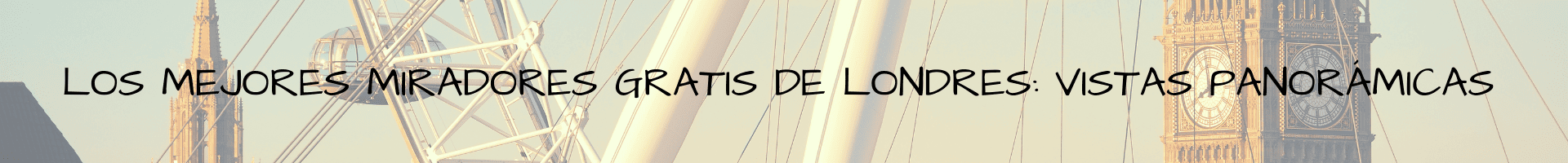 miradores gratis de Londres