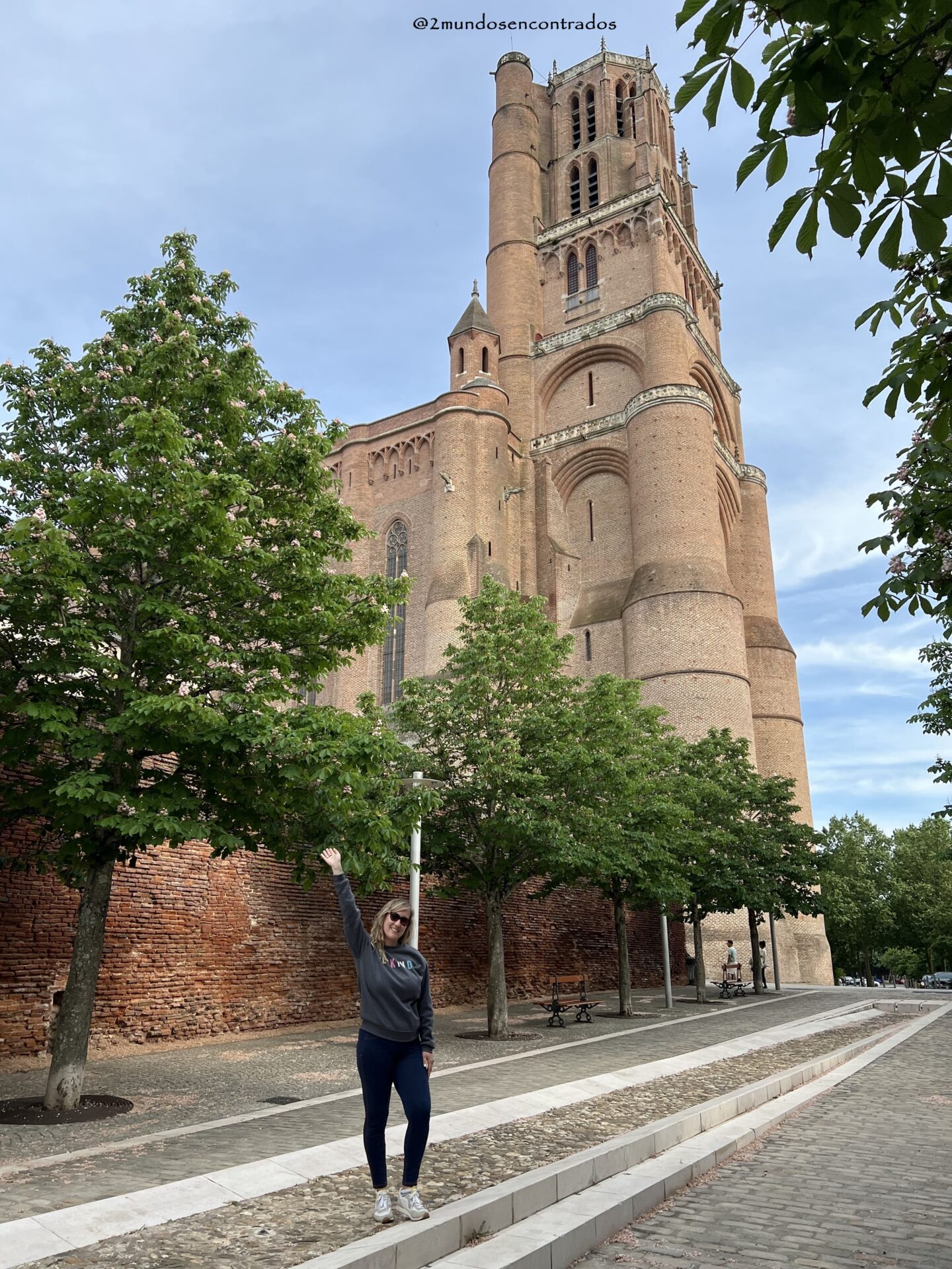 Fachada monumental de la catedral de Sainte-Cécile en Albi. - Qué ver en Albi en 1 día