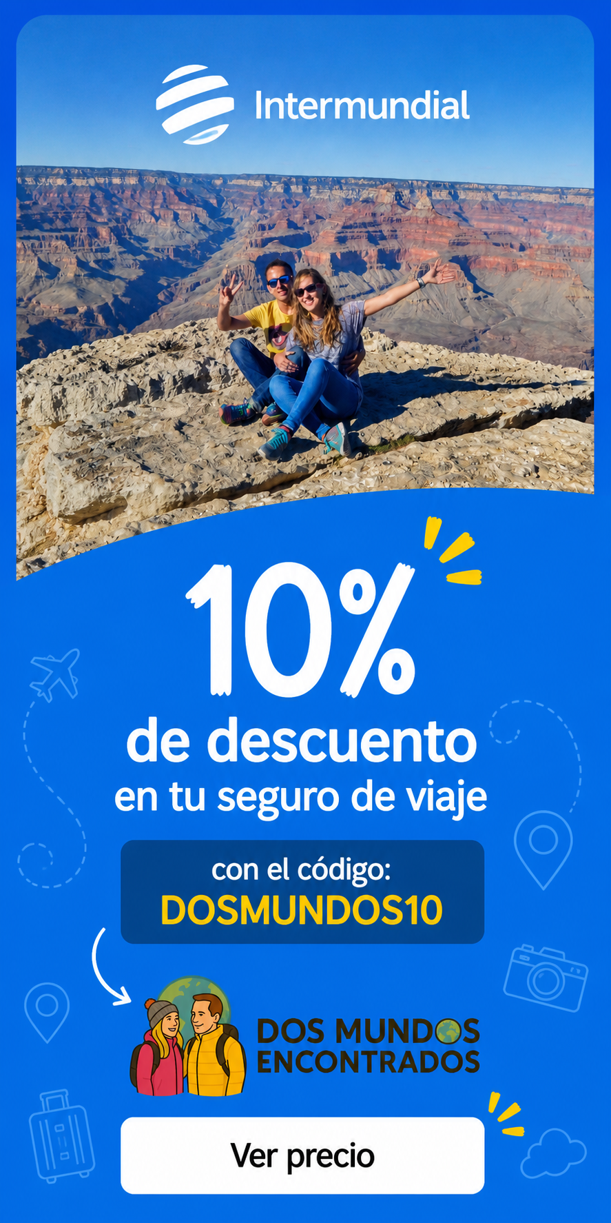 Seguro de viaje Intermundial 10% descuento
