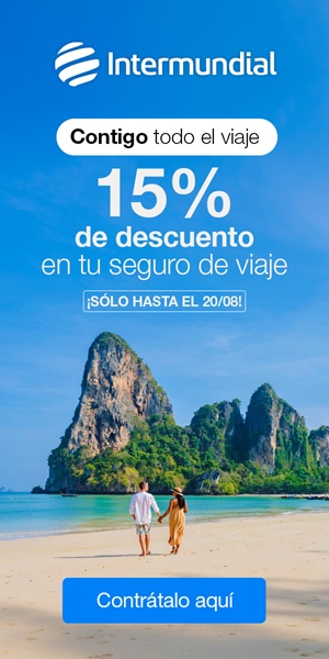 15% de descuento en Seguros de viaje Intermundial
