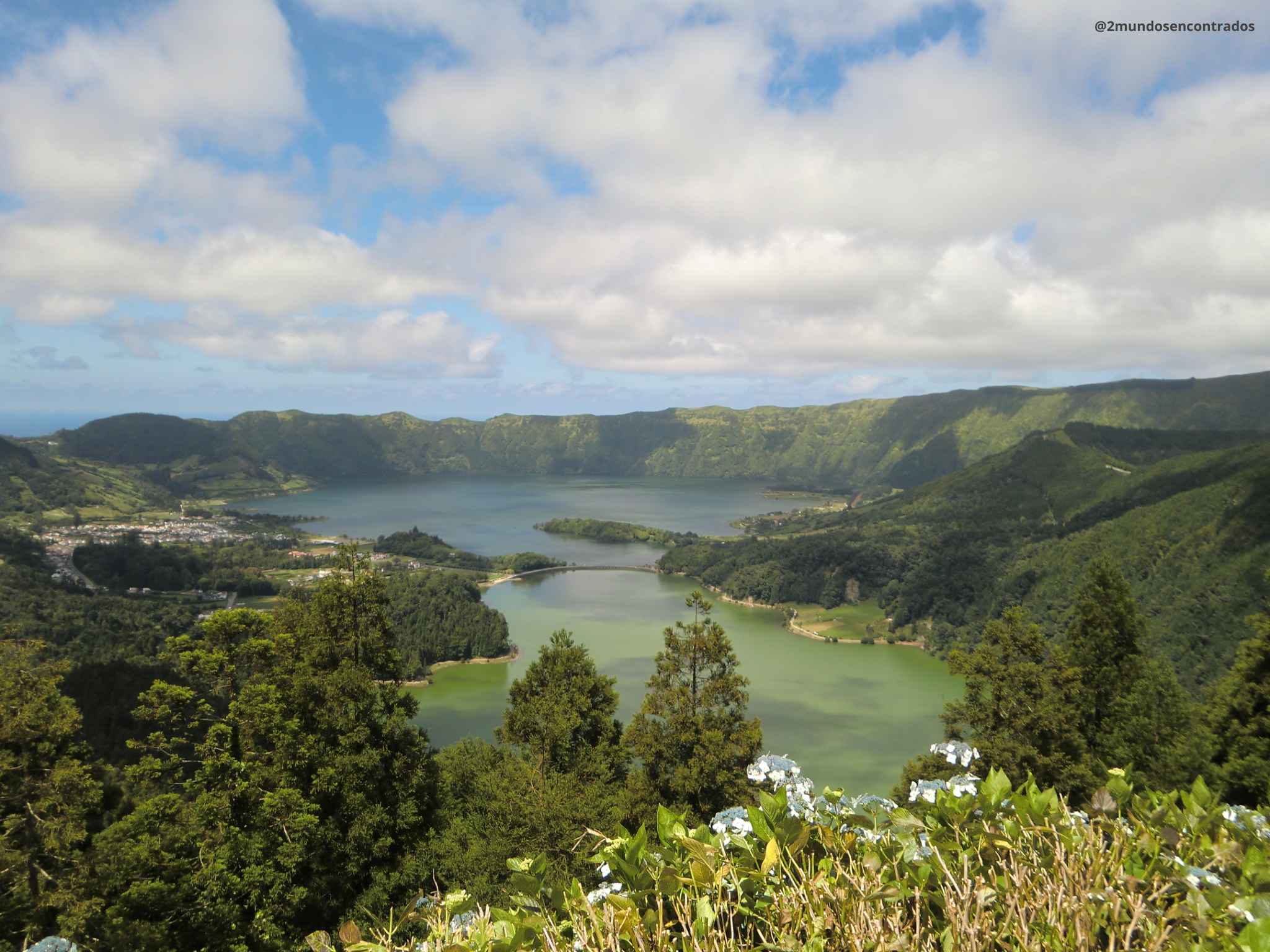 Lagoa Azul y Lagoa Verde en Sete Cidades, São Miguel