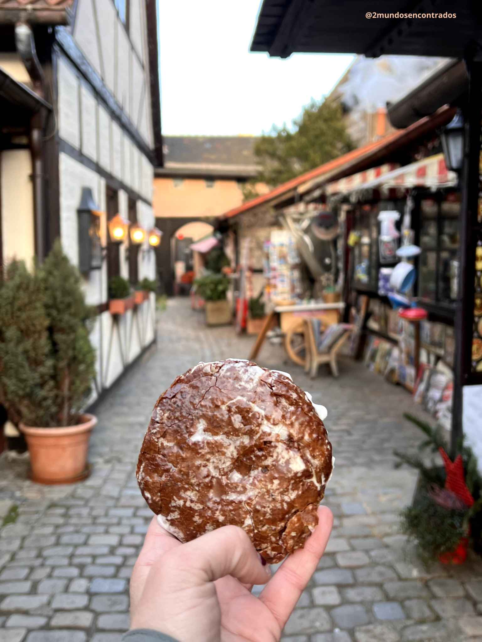 Lebkuchen, el tradicional pan de jengibre de Núremberg, en una calle del casco histórico